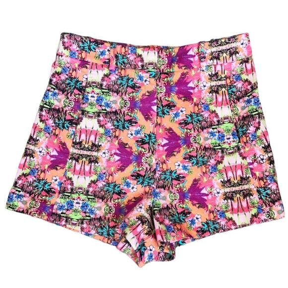 Victoria's Secret Pink Tropical Print Shorts Size 4 - Picture 1 of 5